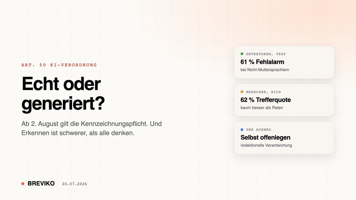 KI-Inhalte erkennen und kennzeichnen: Was ab August gilt